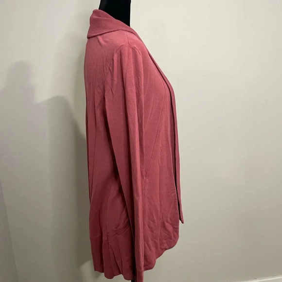 Athleta Pranayama Restore Wrap Open Front Cardigan in Rose Color - Picture 8 of 11